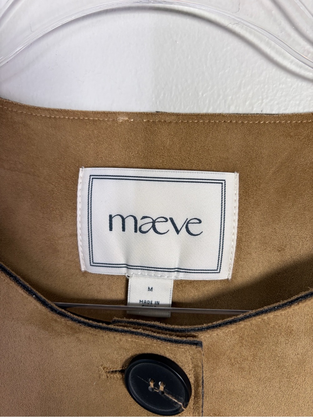 Maeve Faux Suede Cropped Jacket - Picture 5 of 11